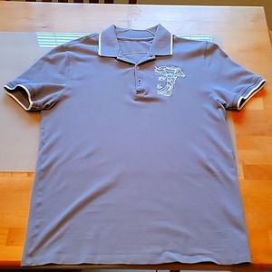 Versace polo shirt grey size large